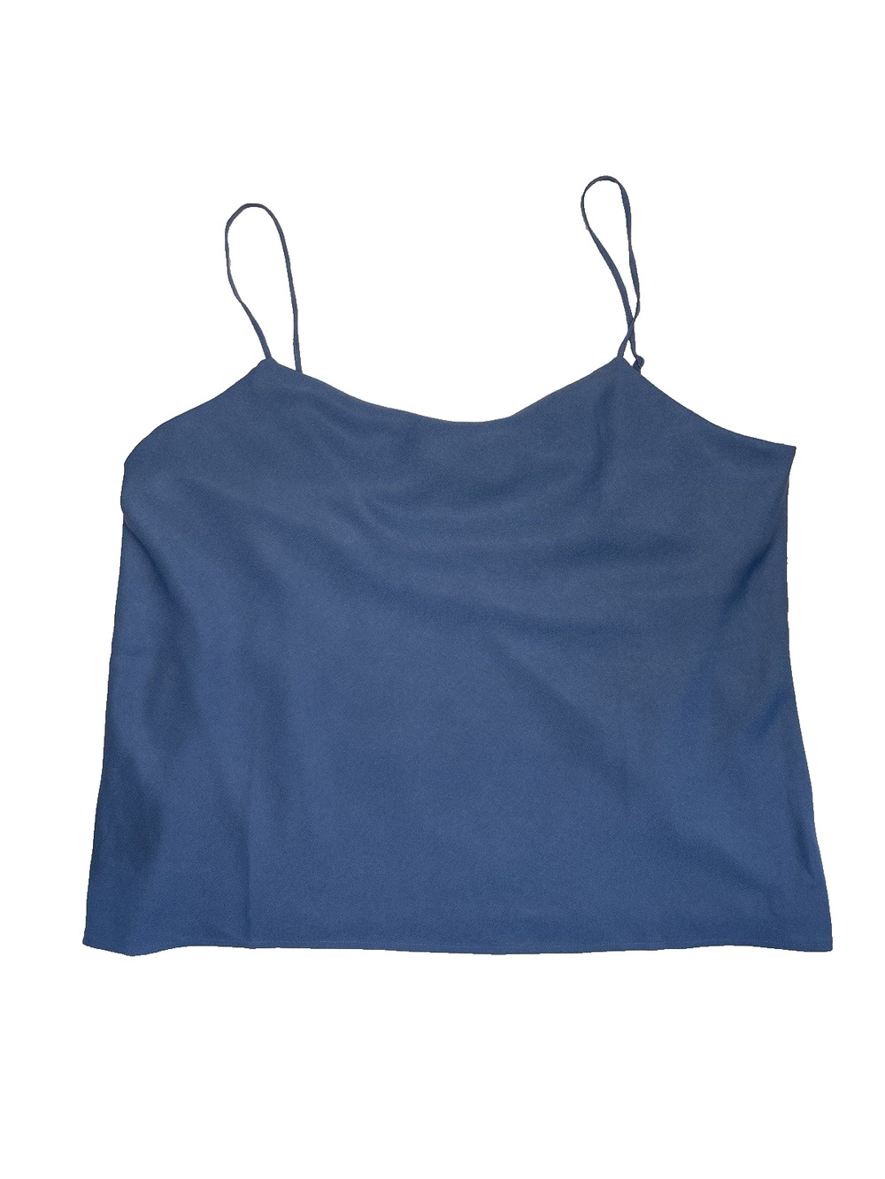 Spanx Tank Top Womens 2X Layered Blue Stretch Cami Going Out Sleeveless Blouse